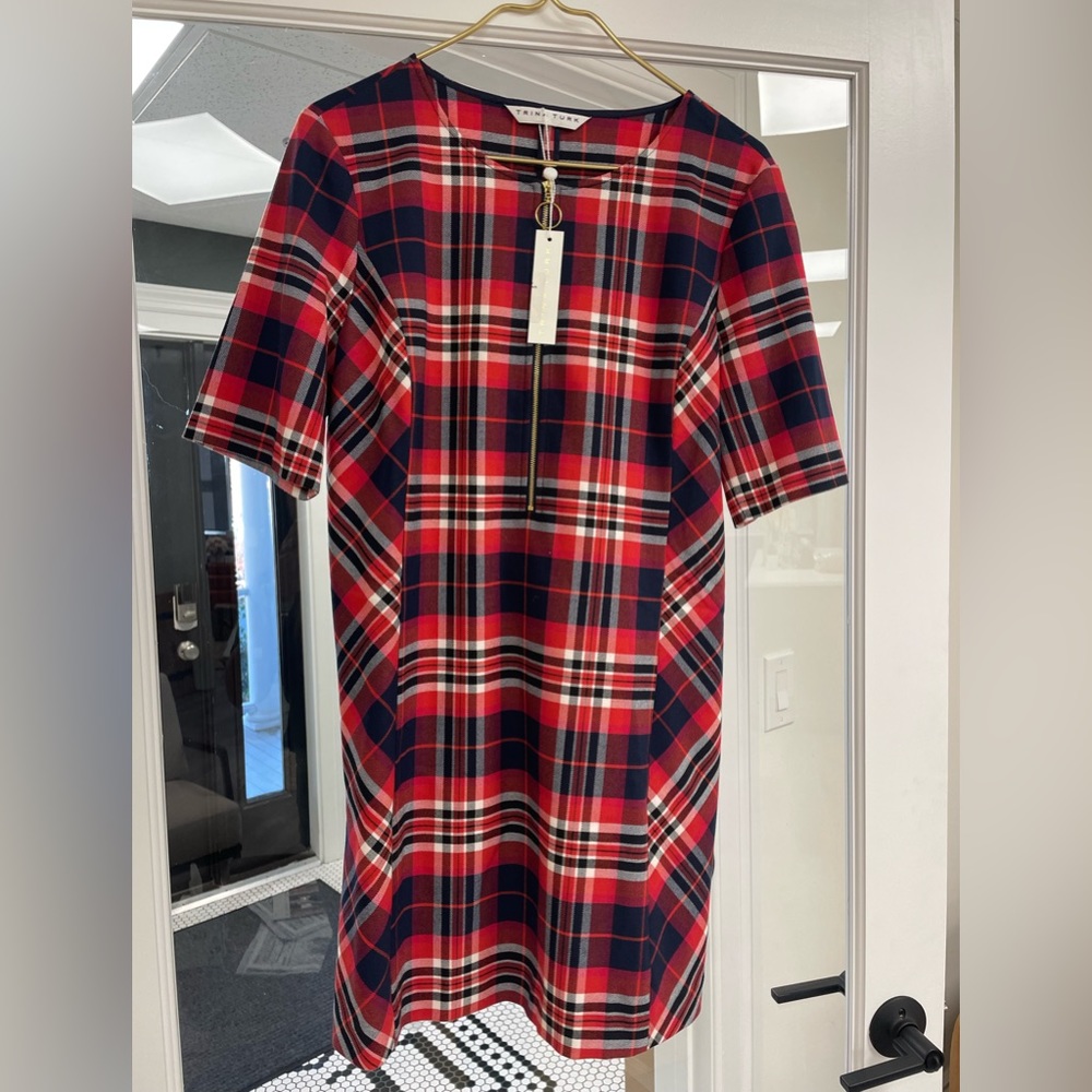 Trina Turk Truett Plaid Sheath Dress | Size 8